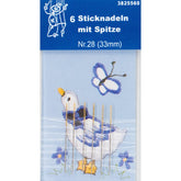 Handnaalden met punt 33mm 6 stuks NLD00004 - Fourniturenkraam.nl